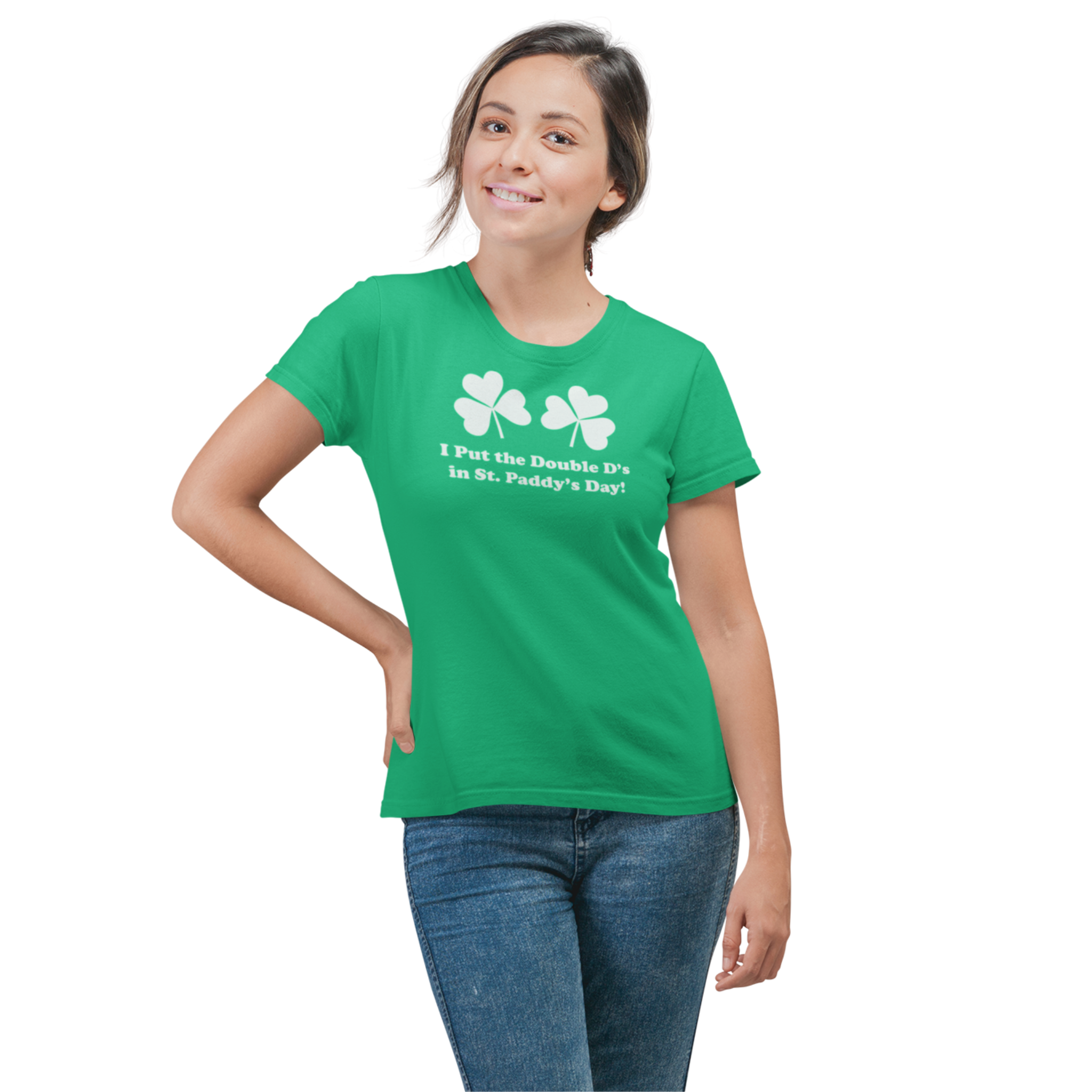  Womens I Put The Double Ds In St Paddys Day Funny St Patricks  Boobs V-Neck T-Shirt : Clothing, Shoes & Jewelry