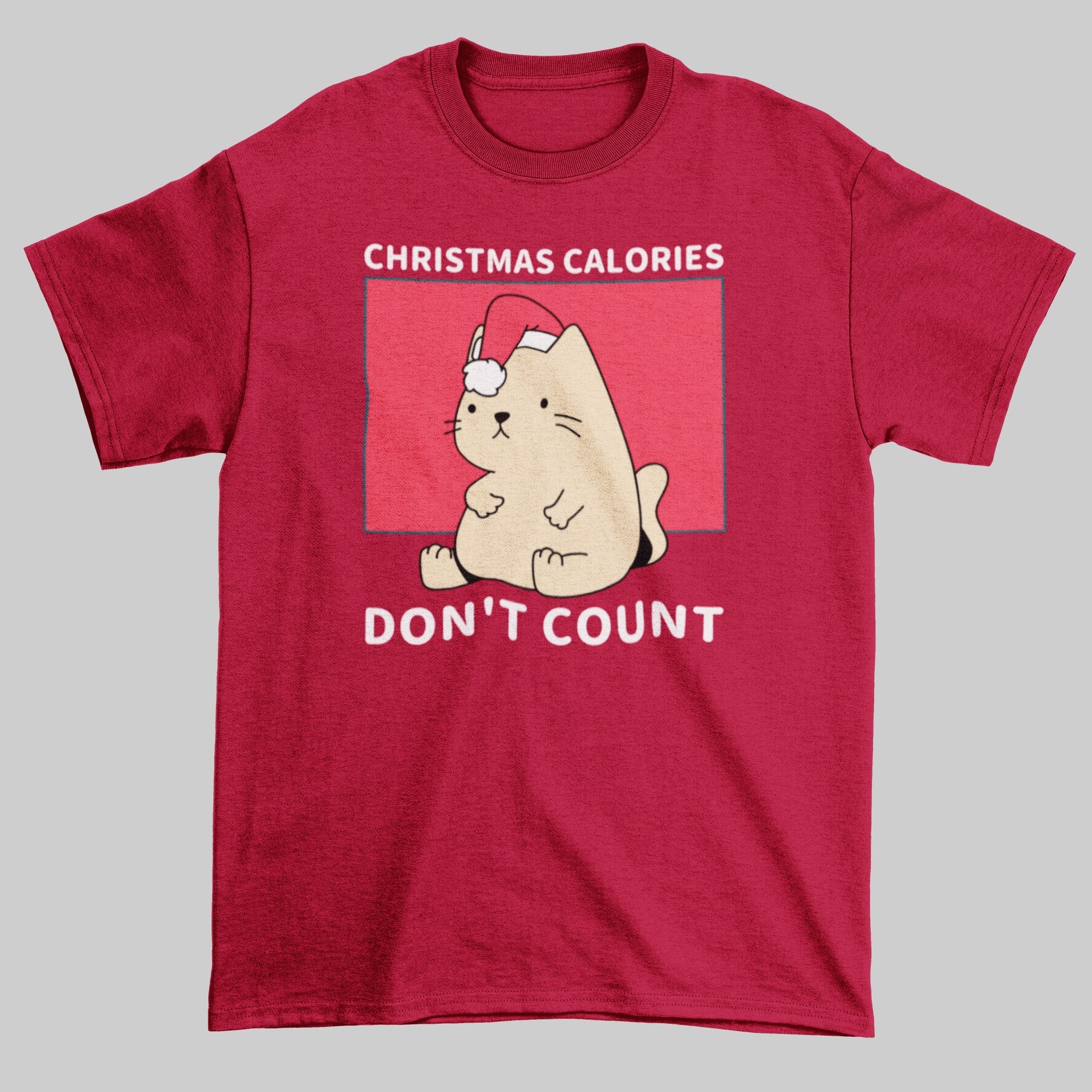 Christmas Calories Don't Count - Cat